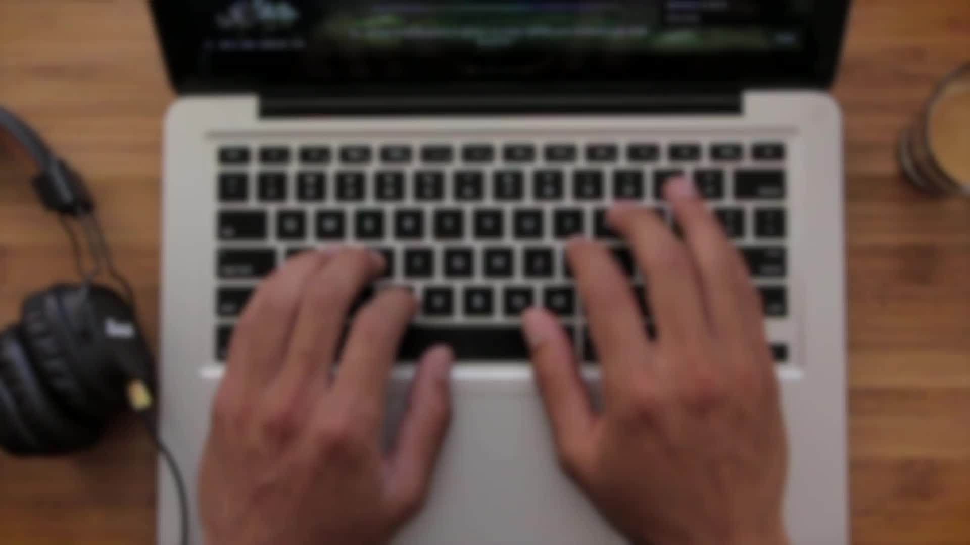 MacMan Typing on a MacBook Pro